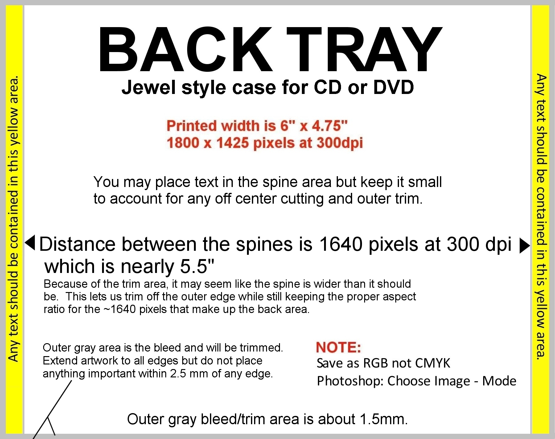 Tray Card Template